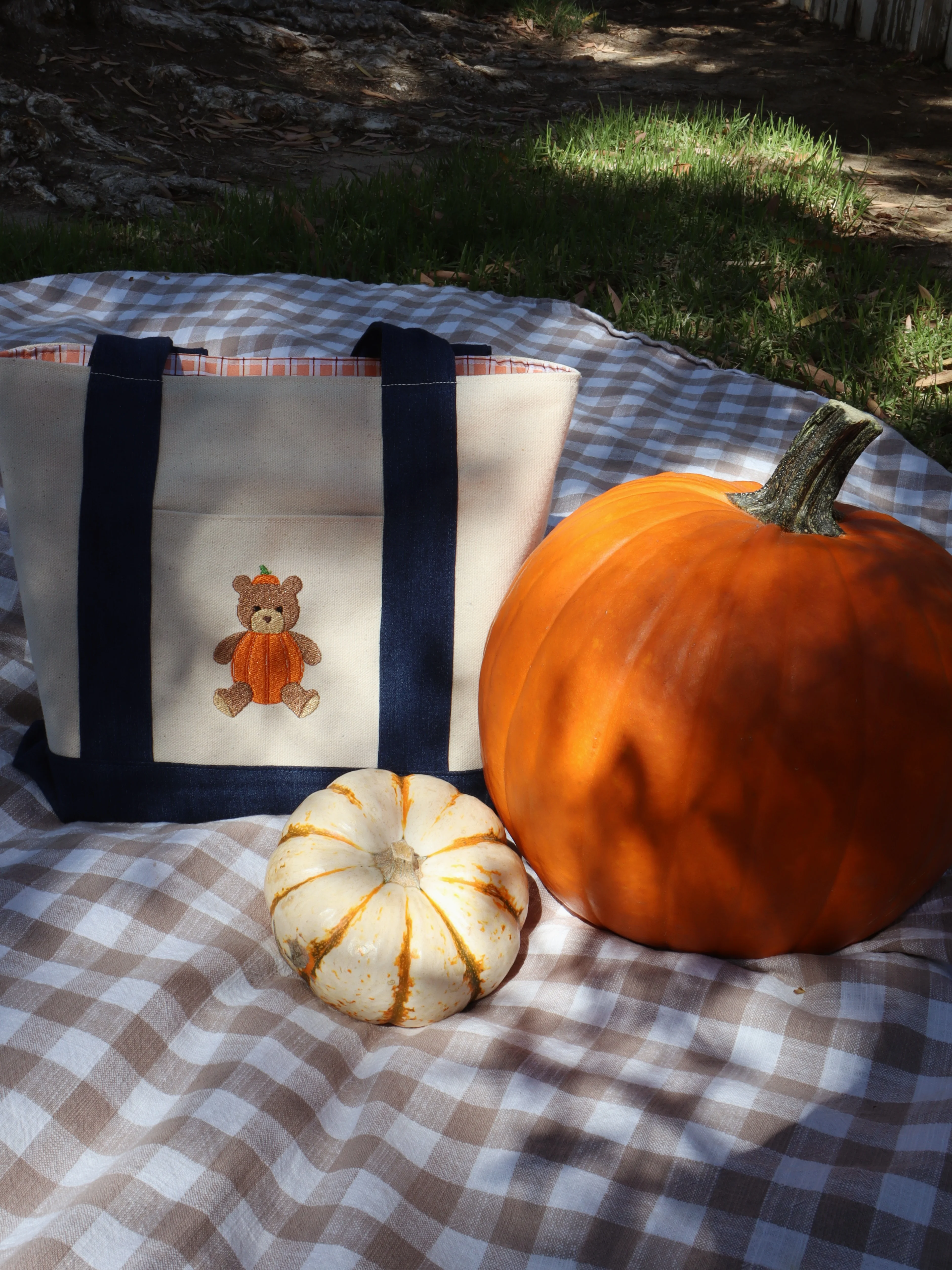 Great Pumpkin Bear Tote